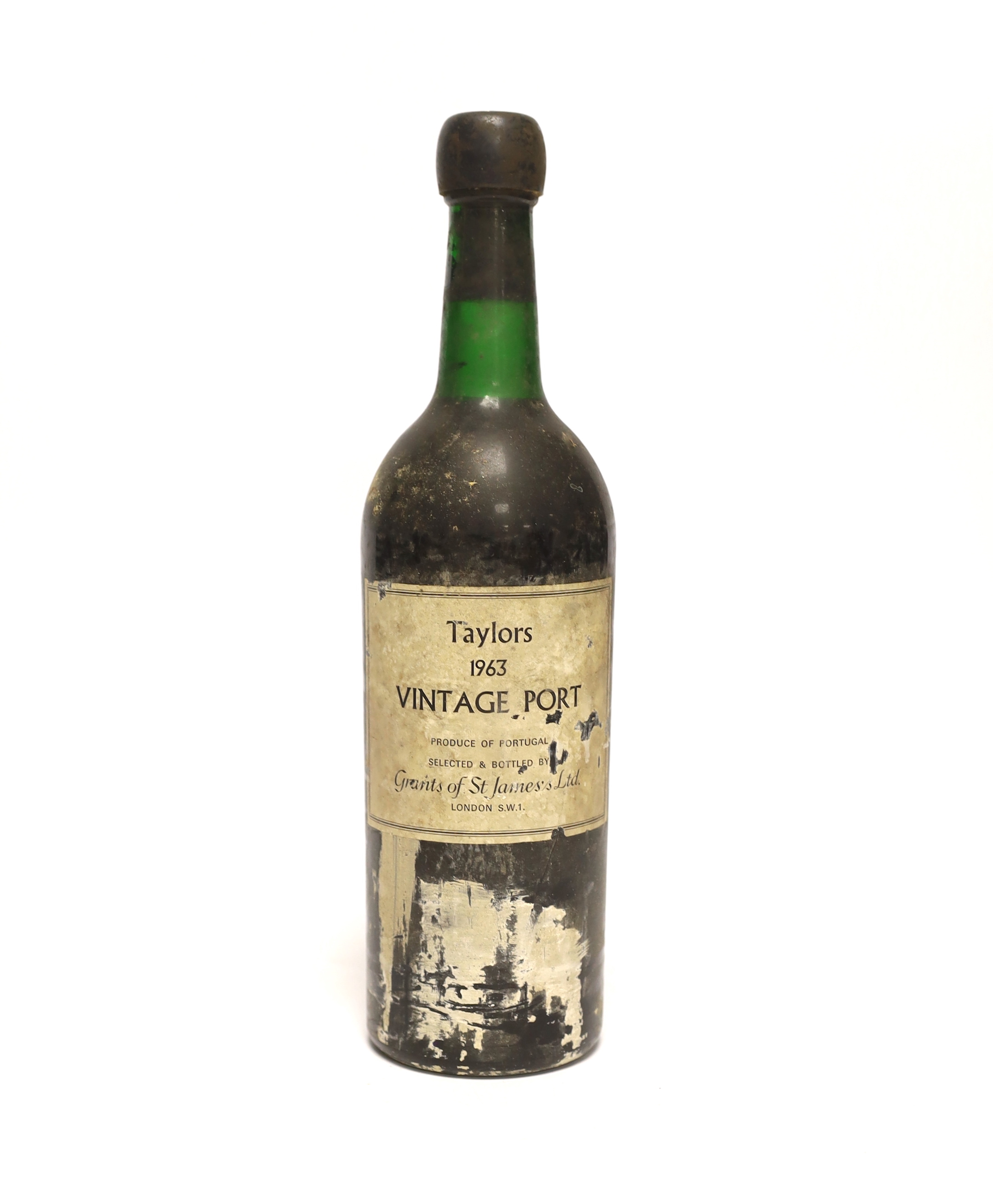 One bottle of Taylor's 1963 vintage port, bottled by St, James Ltd.